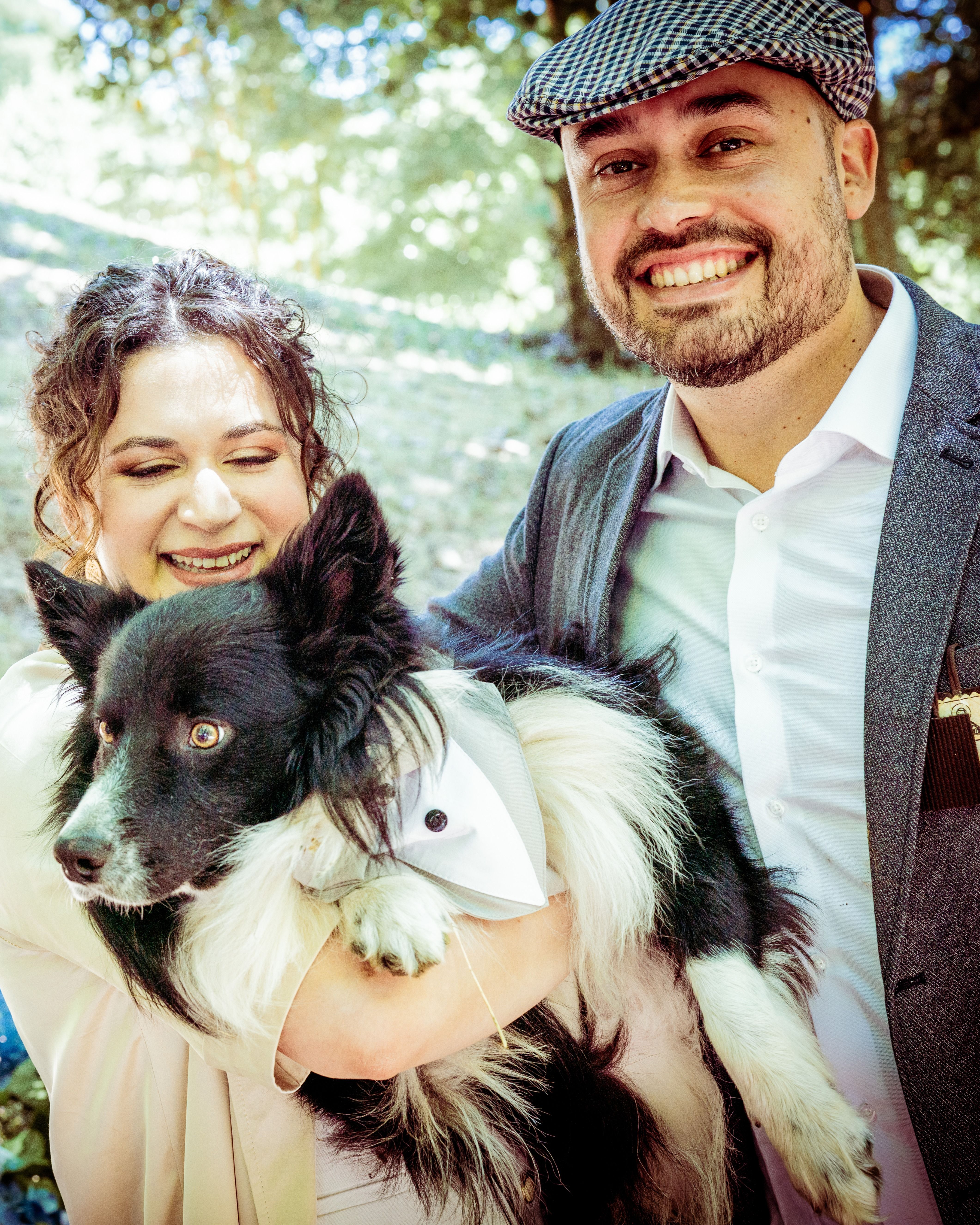 Karina y Rigo junto a Baco
